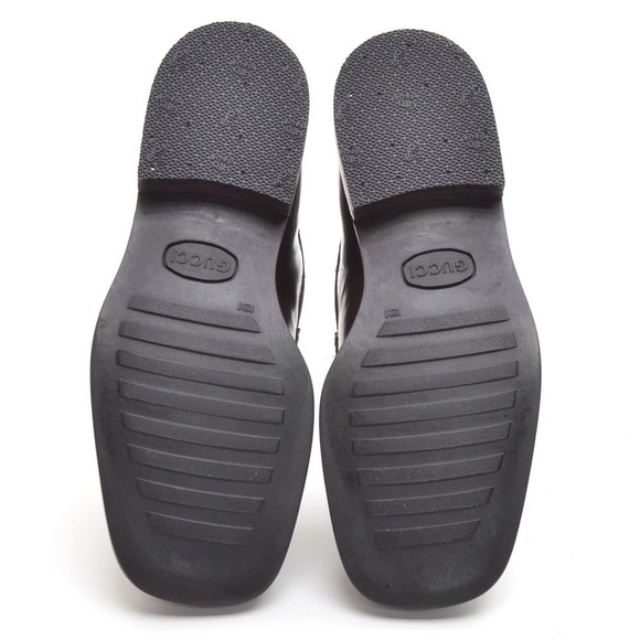 Gucci Brown Box Leather Classic Horse Bit Loafers 5 B - Picture 6 of 7